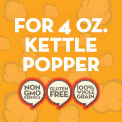 Jolly Time kernels and oil detail highlighting high-quality ingredients and reliable popping performance