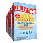 Jolly Time front packaging showing product and portion benefits
