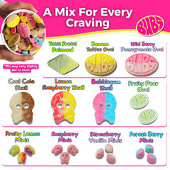 JollyDrop assorted Bubs on plate displaying color variety for easy sharing