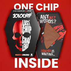 JOLOCHIP chip in hand for size comparison demonstrating single-bite challenge portion