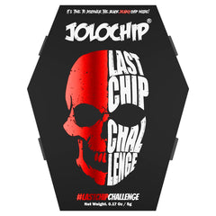 JOLOCHIP front packaging showing bold black chip and challenge branding for dramatic appeal
