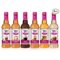 Jordan's Skinny Mixes close-up of bottle label highlighting flavor name and zero-calorie benefit