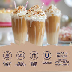 Jordan's Skinny Mixes close label detail showing kosher and sugar free benefit