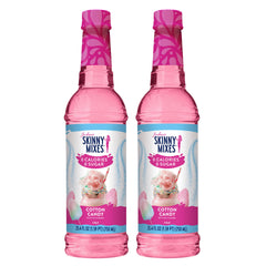 Jordan's Skinny Mixes front label showing cotton candy flavor and sugar-free benefit
