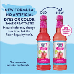 Jordan's Skinny Mixes label close-up highlighting raspberry flavor, keto friendly and ingredients