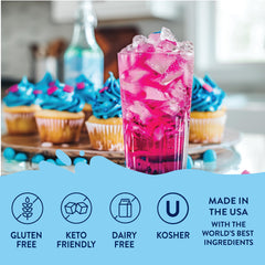 Jordan's Skinny Mixes close-up texture of Unicorn syrup highlighting smoothness