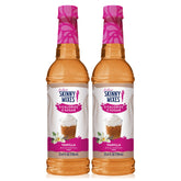 Jordan's Skinny Mixes bottle front view showing vanilla syrup and branding benefit