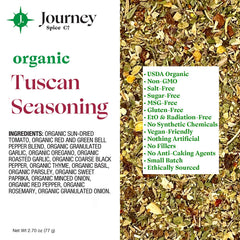 Journey Spice Co. jar opened with spoon, showing easy scooping and fresh aroma
