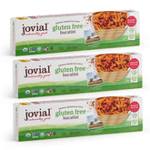 Jovial front packaging showing organic brown rice bucatini and benefits