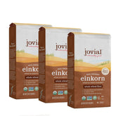 Jovial front packaging showing organic einkorn flour and benefits