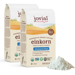 Jovial front packaging showing two 32 oz bags and product clarity benefit