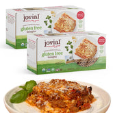 Jovial front packaging showing organic gluten free lasagna noodles benefit clear labeling