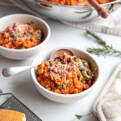 Jovial cooked orzo in bowl demonstrating firm texture and versatility