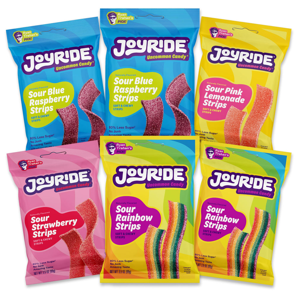 JOYRIDE front packaging showing variety pack and clean labels for quick recognition