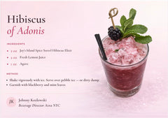 Joy's Island Spice poured over ice in a glass offering instant refreshment