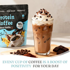 JRR cold brew powder texture close-up highlighting smooth mixability and natural ingredients