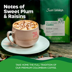 Juan Valdez brewed cup with crema showcasing flavor and comforting warmth