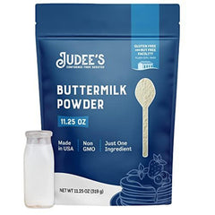 Judee's Gluten Free front pouch showing product and resealable closure benefit