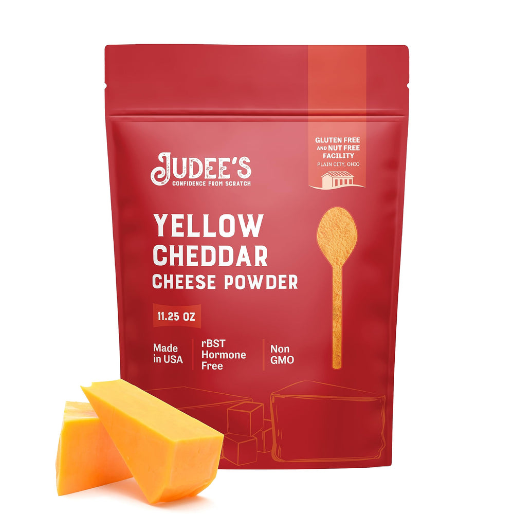 Judee's front pouch view showing product branding and resealable design benefit