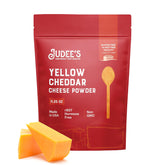 Judee's front pouch view showing product branding and resealable design benefit