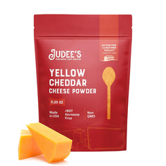 Judee's front pouch view showing product branding and resealable design benefit