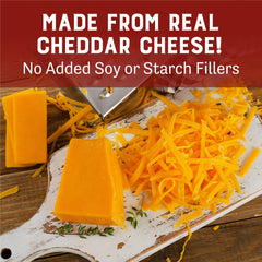Judee's powder mixed into pasta sauce demonstrating smooth, cheesy finish