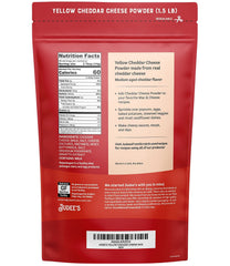 Judee's powder close-up texture revealing fine cheddar granules for easy melting