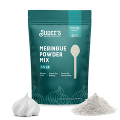 Judee's front packaging shows 24 oz pouch and gluten-free label for reliable baking