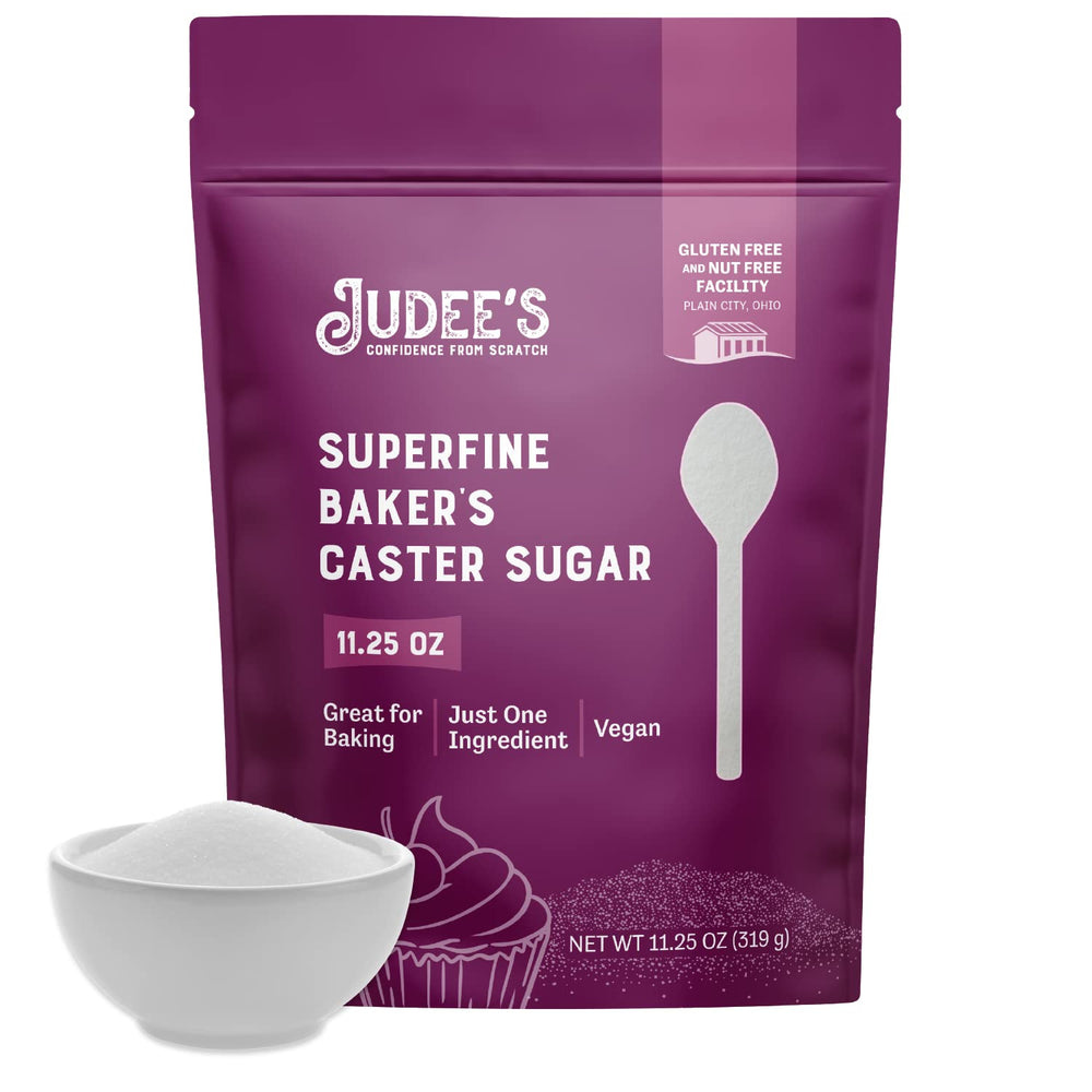 Judee's front packaging showing the 11.25 oz gluten-free pouch for convenient storage
