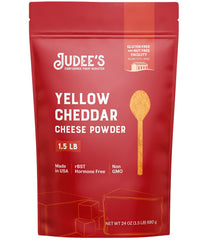 Judee's front packaging showing resealable pouch and product size benefit