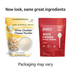 Judee's white cheddar on popcorn, demonstrating bold flavor boost