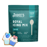 Judee's pouch front view showing product and gluten-free benefit