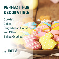 Judee's piping bag tip filled with icing for precise decorating