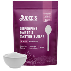Judee's front pouch showing gluten-free label and clear packaging benefits