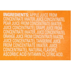 Juicy Juice carton held in hand to show size and easy single-serve portability