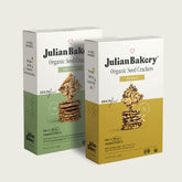 Julian Bakery front packaging showing variety pack and benefits