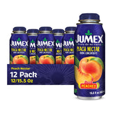 Jumex front packaging showing 12-pack and peach branding for quick selection