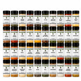 June Moon front packaging showing 40-piece spice kit and organized jars for easy access