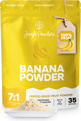 Jungle Powders front of bag showing branding and 5 oz size, convenient pantry storage