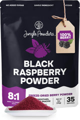 Jungle Powders front packaging showing 5 oz bag and clear labeling benefits