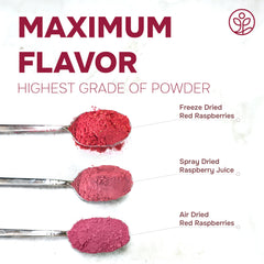 Jungle Powders tablespoon measuring powder to add consistent raspberry flavor