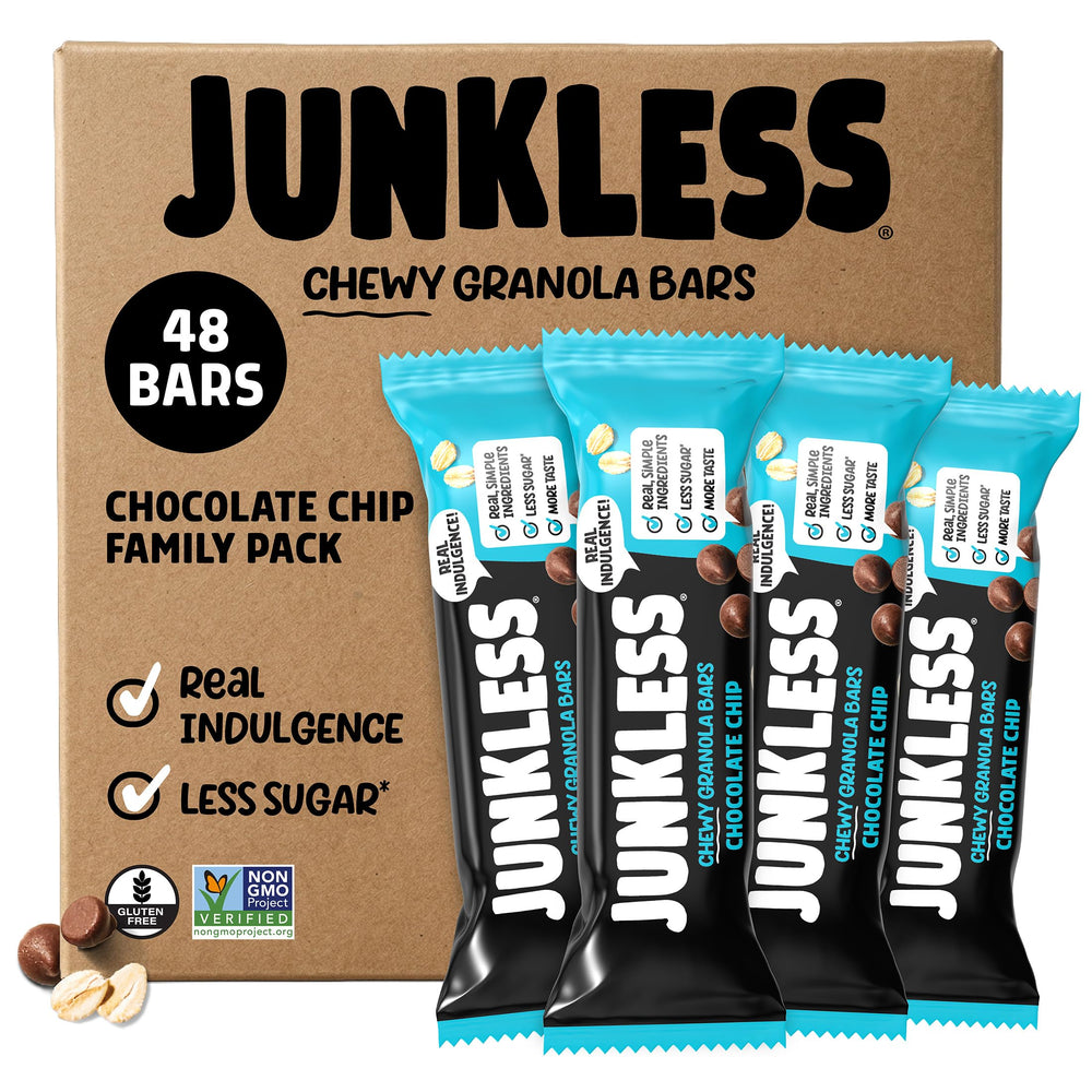 JUNKLESS front packaging showing family pack and benefits