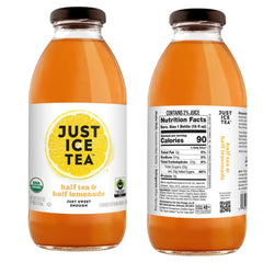 Just Ice Tea Half Tea & Half Lemonade close-up highlighting bright citrus freshness