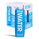 JUST Water front packaging 1L showing eco-friendly carton and brand