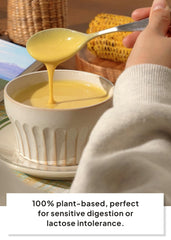 K FOOD KOREAN FOOD prepared creamy corn soy soup in cup, warm comforting taste