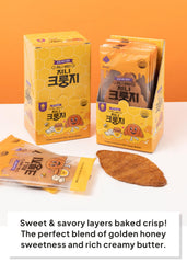 K FOOD Korean Food close-up of layered crunchy texture highlighting flaky crispness for satisfying bite