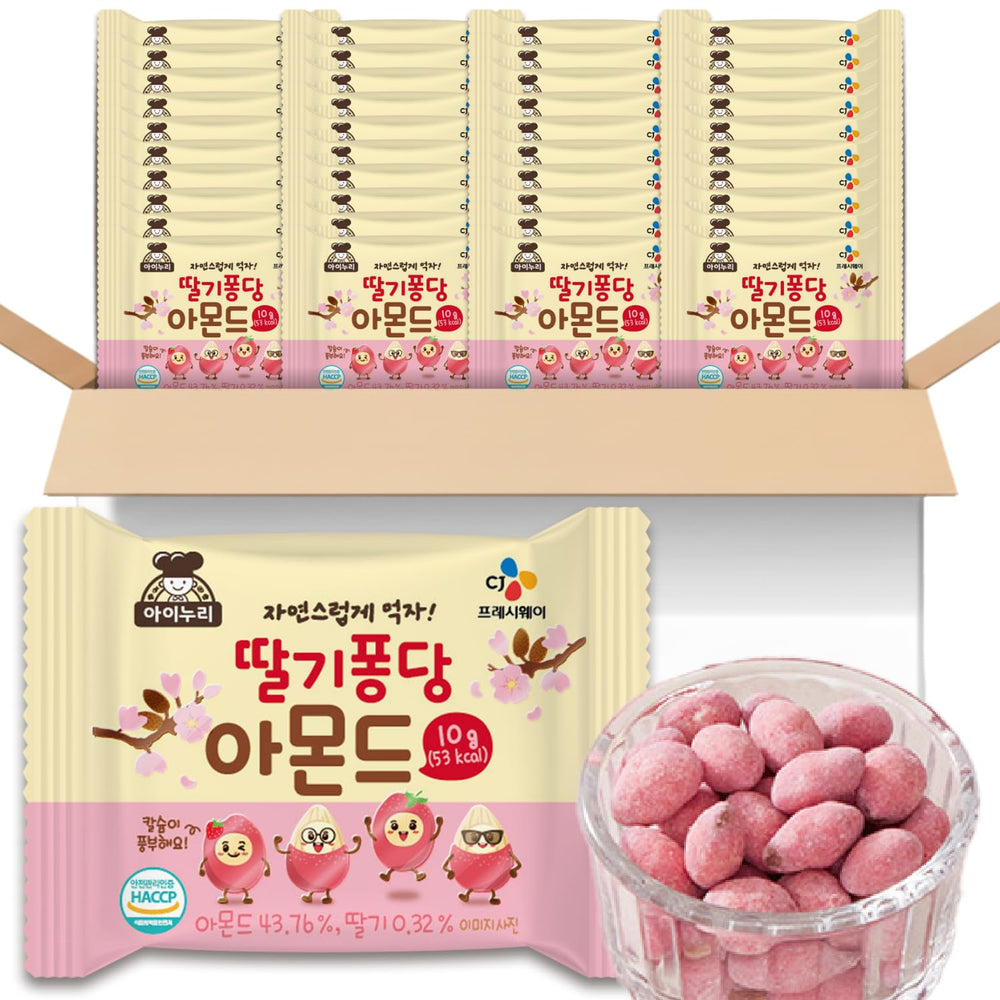 K FOOD KOREAN FOOD box front packaging showing 40 mini packs and product name benefit: clear count