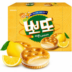 K FOOD front packaging showing lemon cream cookies and benefit of freshness