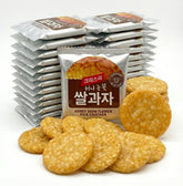 K-Herb front packaging showing honey rice cracker benefits