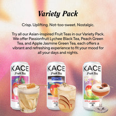 KACE jasmine tea apple honey can close-up showing floral aroma